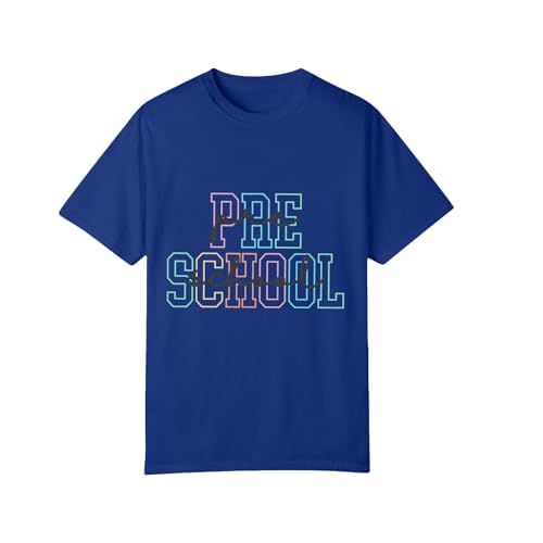 Toddler Kids Back to School Shirt Youth Boys Girls First Day of Preschool Tshirts Children Cute (a-Blue, 2-3 Years)3