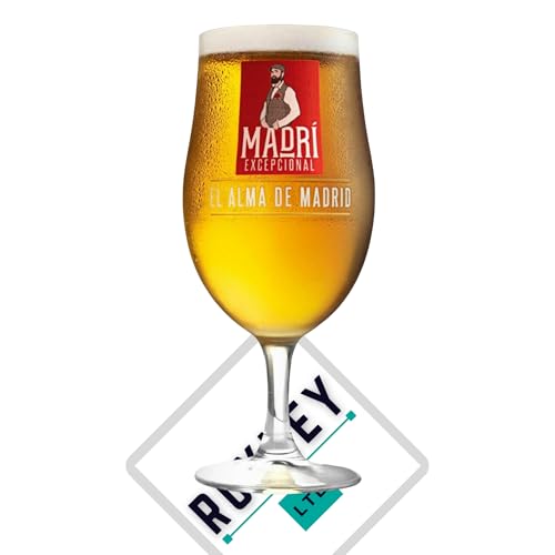 Madri Pint Glass Nucleated Lager Beer Glass 20oz X1 Roxley Bar Ma...