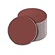 150mm Schleifpapier 80 Körnung, 40 Stück Schleifscheiben 150mm Klett Schleifblätter für Metall Holz Holzwerkstoffe Spanplatte