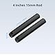 Nitze 15mm Rod 10 cm, 4 Zoll 15mm Kamera Aluminiumlegierung Rod, 15mm Stange mit M11 Innengewinde für Kamera Rig Matte Box Follow Focus 15mm Stangensystem (2 Stck.) - R15-100