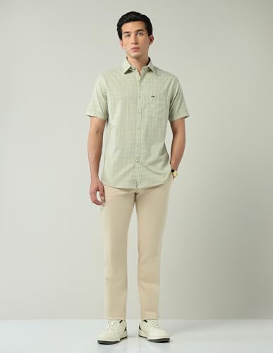 Image of AD by Arvind Modern Slim Fit Tartan Checked Shirt