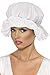 Smiffys Bawełniana czapka mopa z koronką - biała