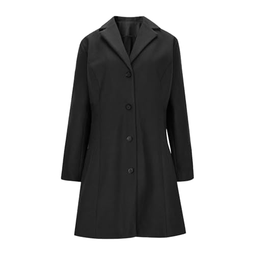 FPMLUXLL Peacoat Womens Coat Winter Warm Long Sleeve Long Coat with Pockets - image 7
