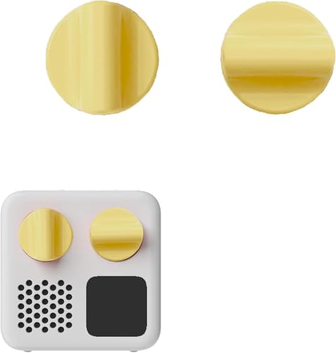 Image of 2Pcs Replacement Dial Knobs for Yoto Mini - Grip Control Knob Covers for Kids Music Player | Easy Snap-On Installation (Yellow)