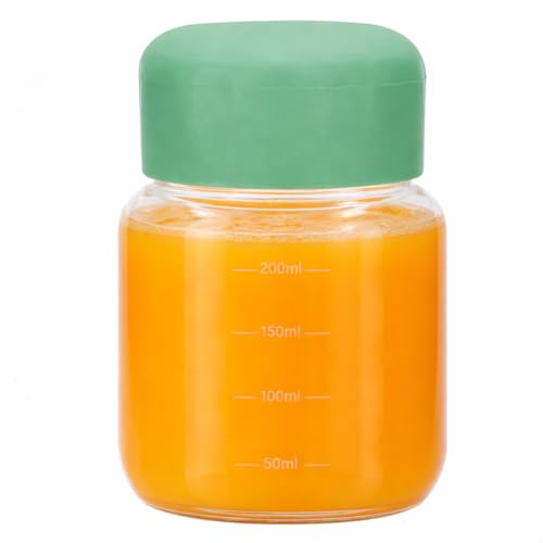 Image of 300ml Glass Storage Jars with Leakproof Lids Multipurpose Reusable Bottles for Juicing, Water, Smoothies - Modular Kitchen Organizer, Cookies Jar, BPA-Free & Travel Friendly Pack of 1 (multi colur)