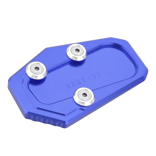 Soporte lateral for motocicleta, almohadilla de ampliación, placa de extensión de soporte de estacionamiento CNC for BMW R1200RT 2014 2015(Blue Kickstand)