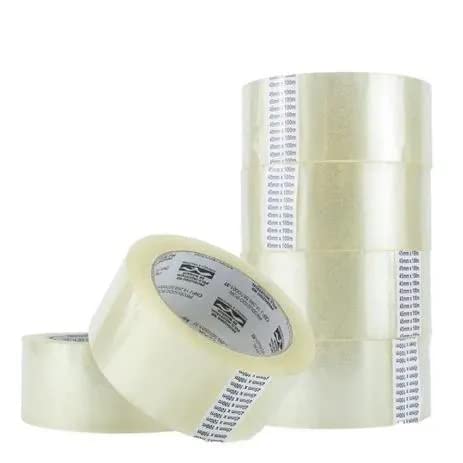 Kit Fita Adesiva Durex Para Empacotamento Transparente com 4 Unid...