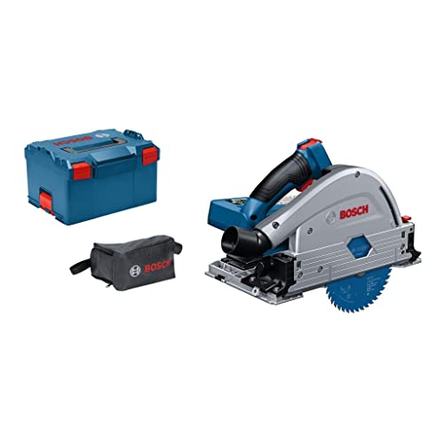 Bosch Professional BITURBO Sega circolare ad immersione a batteria GKT 18V-52 GC (selezione velocità, modulo Connectivity, batterie e caricabatteria non incl., in L-BOXX 238)