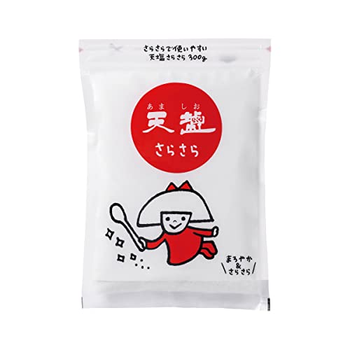 天塩さらさら 300g 24袋 まとめ買い 天日塩 さらさら 小粒の塩 焼き鳥 焼き魚 チャーハン 赤穂の天塩 あましおちゃん 環境にやさしい チャック付き ケース買い