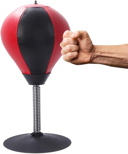 Sac de frappe de bureau avec ventouse et pince anti-stress