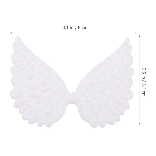 Alas de ángel para adornos de recuerdos de bautizo comunión y bodas pack de 30 3