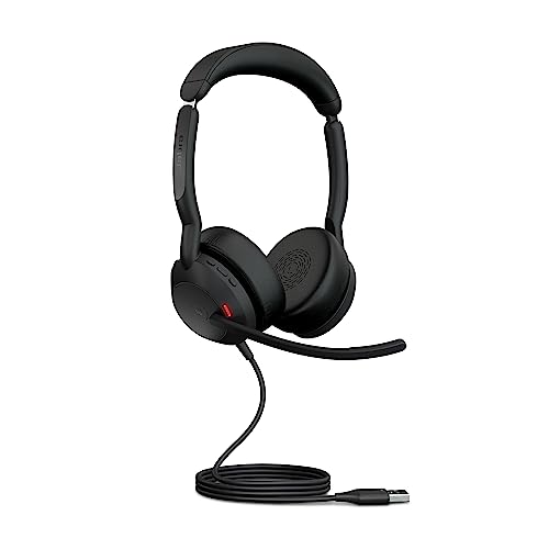 Image of Jabra Evolve2 50 Wired Mono Headset - with AirComfort Technology, Noise-Cancelling Mics & Active Noise Cancellation - MS Teams Certified, Works with All Other Platforms - Black