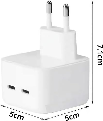 Fonte Carregador de Celular Portatil com 2 Entradas Tipo C Turbo Compativel Para Iphone 40W Bivolt P