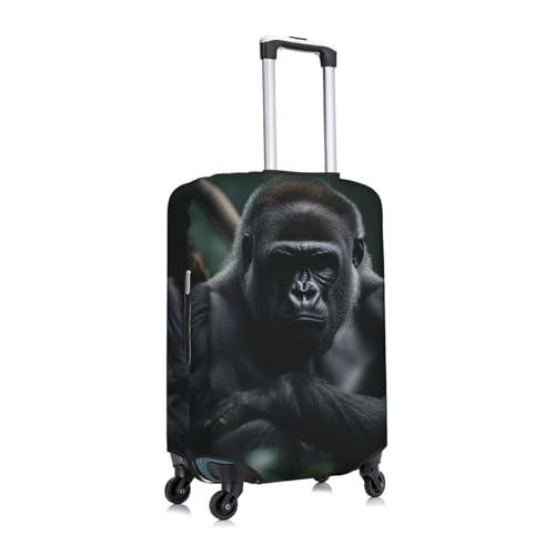 Jungle Gorilla Travel Luggage Covers For Suitcase Elastic Suitcase Protector Anti-Scratch Spandex Baggage Covers Fits 18-32 Inch Luggage Medium3