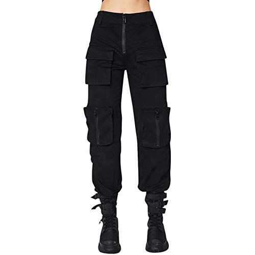 Women Cargo Jogger Pant High Waist Hip Hop Dance Tapered Trouser Multi-Pocket Harem Baggy Jogging Sweatpants with Belt Women Cargo Jogger Pant High Waist Hip Hop Dance Tapered Trouser Multi-Pocket Harem Baggy Jogging Sweatpants with Belt