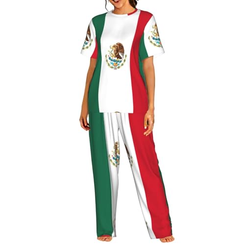 Pyjama Mexique femme manches courtes pour des nuits douces et colorées