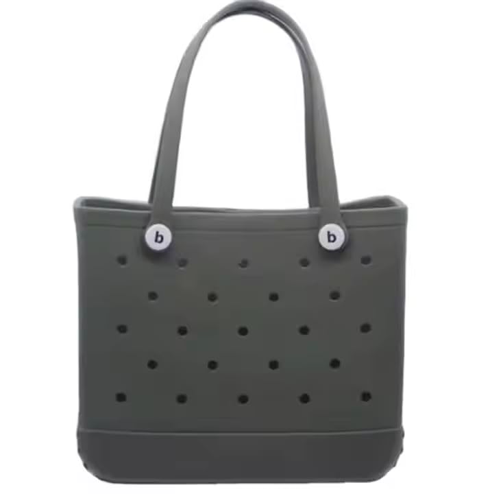 Beach Bag X Large Rubber Beach Tote Bag, Waterproof Washable Open for Women Croc Bag Hand Bag for Beach Pool Yoga