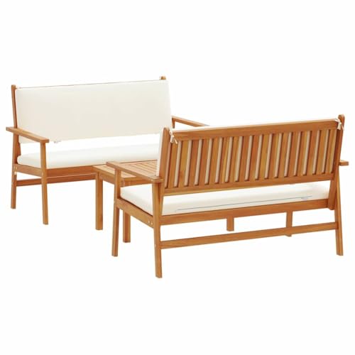 vidaXL Garden Sofa Set 3 pcs Brown 75 x 45