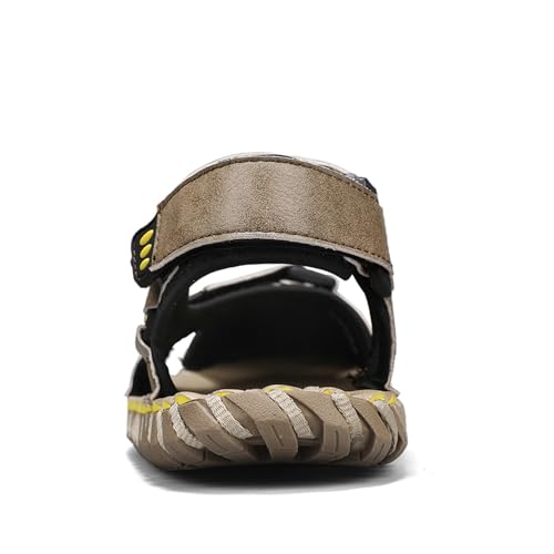 Mens Hiking Sandals Closed Toe Handmade Athletic Sport Sandals Leather Athletic Lightweight Trail Walking Fashion Water Shoes4