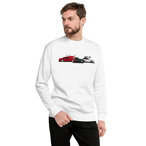 Sweatshirt voitures de course japonaises imprimé haute qualité