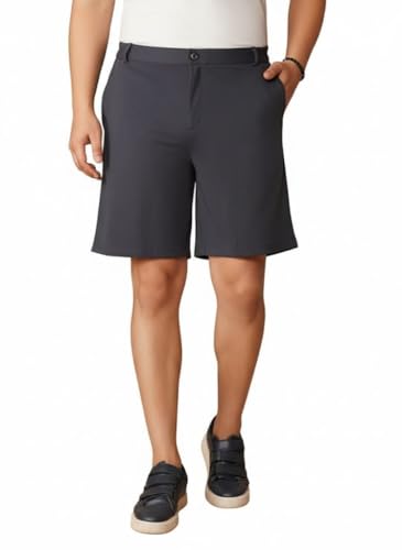 Image of OOMPH! Men's Short for Summer | Stretchable Fabric | Breathable & Lightweight | Casual Lounge Short with Elastic Waistband & Drawstring