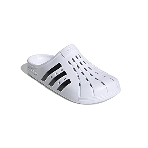 adidas 3 Stripes Clogs (White, Numeric_43)