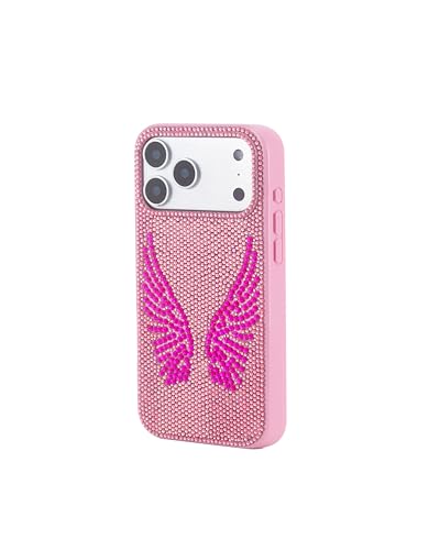 Image of JW PEI Artificial Crystal Angel Wings Phone Case - Pink