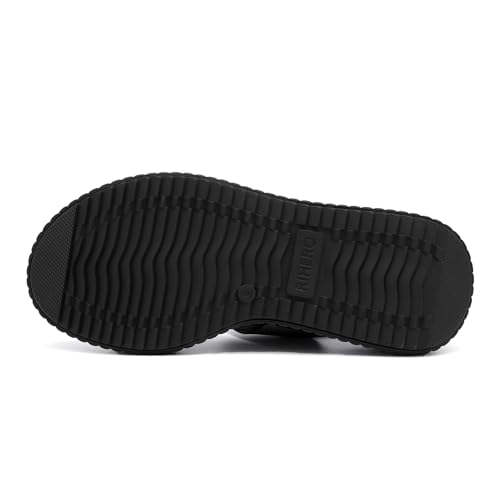 Rihero Women's Comfortable Walking Sandals Casual Summer Outdoor Open Toe Low Flatform Platform Wedge Sandals3