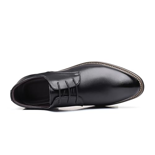 Men's Leather Dress Oxford Shoes Gradient Toe Comfort Slip On Tuxedo Oxfords Modern Formal Wedding Business Shoe3