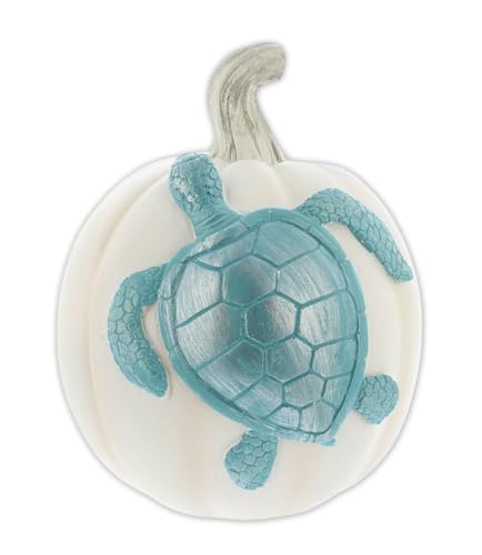 The Bridge Collection 6.5" Blue Sea Turtle On White Fall