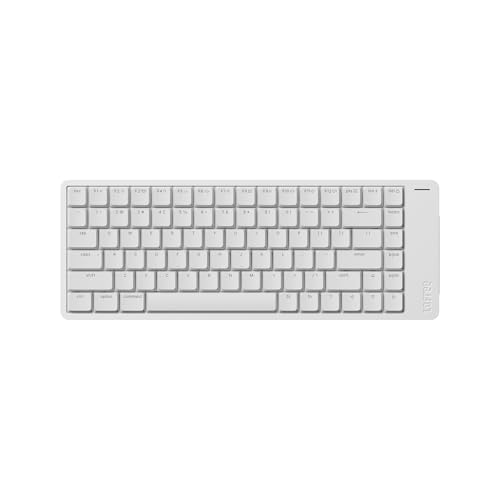 Flow2 Low-Profile Mechanical Keyboard, Aluminum Alloy with Void Linear Switches, Rechargeable Wireless Keyboards with 3 Mode Connections for Windows, macOS (Silver with Silence, 84 Keys)