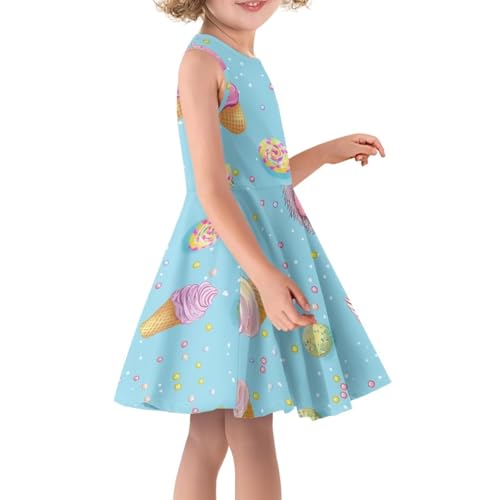 Uourmeti Sleeveless Summer Dresses for Girls Sundresses Size 3-164