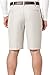 PGA TOUR Men's Expandable Flat Front Golf Short, Silver Cloud, 36