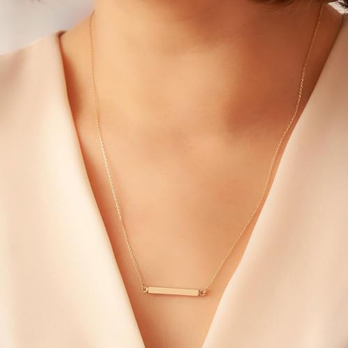 Horizontal Bar Urn Necklaces for Ashes for Women Stainless Steel Keepsake Memorial Cremation Jewelry Ashes Necklace Pendant4