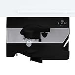 Electric Can Opener - 4 in 1 Under The Cabinet Mounted Can Opener, Blade Sharpener, Bottle Opener, Jar Opener, Mounting Bracket, Large or Small Cans for Seniors with Arthritis - Elitra Home (Black)