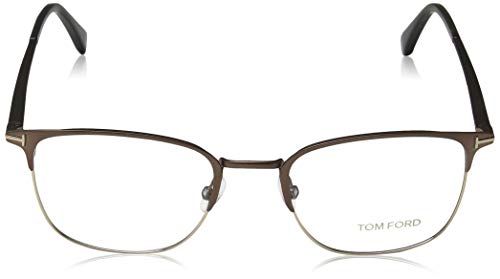 Image of Tom Ford FT5453 Eyeglass Frames - Matte Dark Brown Frame, Matte Dark Brown Lenses, 52 FT545352049