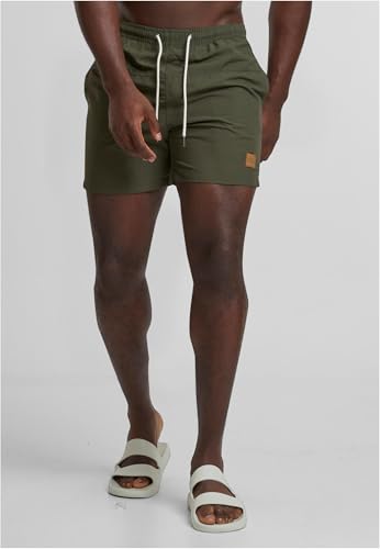 Urban Classics Block Swim Shorts, Pantaloncini Da Bagno, Uomo, Olive/Olive, Xxl - 7