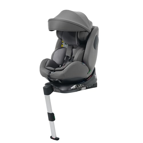 BTM チャイルドシート ISOFIX 新安全基準R129適合 360度回転 0-12歳頃 40～150cm キャノピー付き ジュニアシート 長く使える 洗える 取付簡単 キッズシート ベビーシート 出産祝い