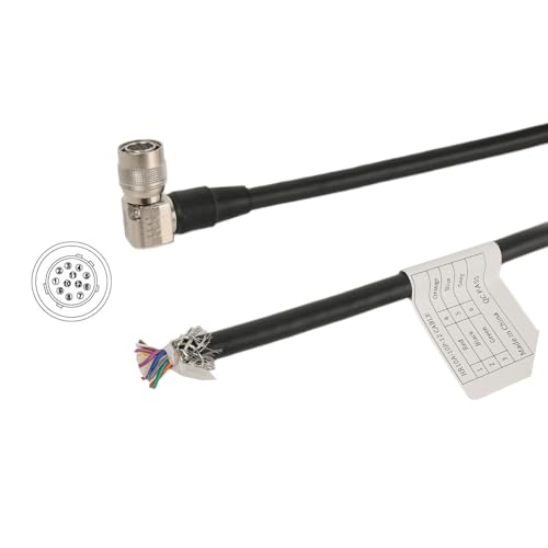 Cable de conexión IO industrial de 12 pines y conector acodado HR10A-10P-12S para visión GigE 2