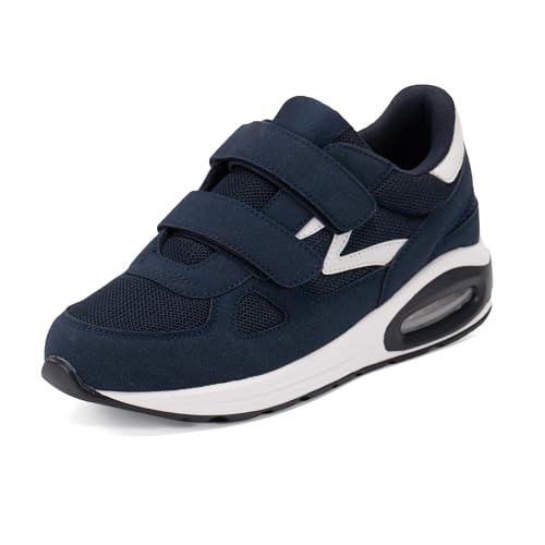 JOMIX Chaussures Sport Hommes Basket Mode Homme avec Scratch Légères Confortables pour Fitness Gym Outdoor Casual(Marine,42)