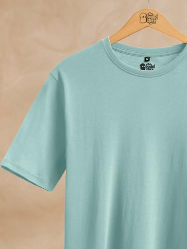 Image of The Souled Store Supima: Men and Boys Short Sleeves Round Neck Solid Premium Basic Casual Lightweight Easy to Style Everyday Streetwear Trendy Supima T-Shirt