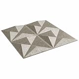 vidaXL 48 pannelli da parete, 50 x 50 cm, in schiuma XPS, decorazione per camera da letto, design 3D, facili da pulire, design in polistirolo per interni residenziali, fai da te
