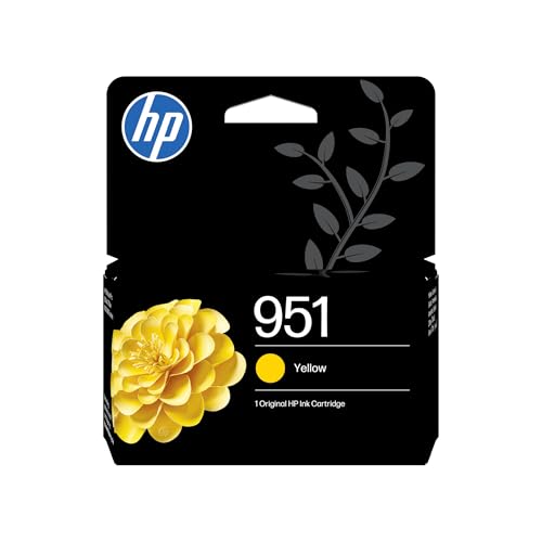 HP 951 Amarillo, CN052AE, Cartucho de Tinta Original, Compatible con impresoras OfficeJet Pro 251,276,8100, 8600, 8610, 8616, 8620 y 8640
