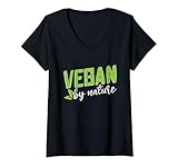 Photo Gallery donna vegan by nature stile di vita a base vegetale dieta vegana vegetariana maglietta con collo a v Photo Gallery donna vegan by nature stile di vita a base vegetale dieta vegana vegetariana maglietta con collo a v