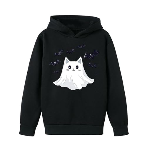 Cute Hoodies for Teen Girls Fashion Graphic Hooded Sweatshirt Long Sleeve Halloween Pullover Tops Winter Clothes3