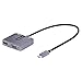 StarTech.com USB C Video Adapter, USB C to HDMI VGA Multiport Adapter w/ 3.5mm Audio Output, 4K 60Hz HDR, 100W PD 3.0, Thunderbolt 3/4 Compatible - USB C Display Travel Adapter (122-USBC-HDMI-4K-VGA)