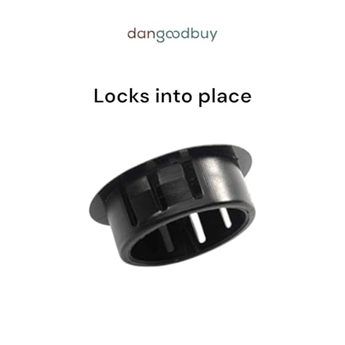 Image of Round Plastic Hole Plug to fit 1 inch Opening - Slightly Domed Textured Surface (500)