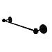 Allied Brass 7131G/24-BKM Satellite Orbit One Collection 24 Inch Groovy Accents Towel Bar, 24-Inch, Matte Black