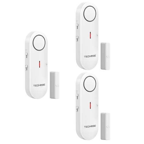 TechRise Sensor de Alarma de Puerta, 3 Ajustes de VolumenAlarma