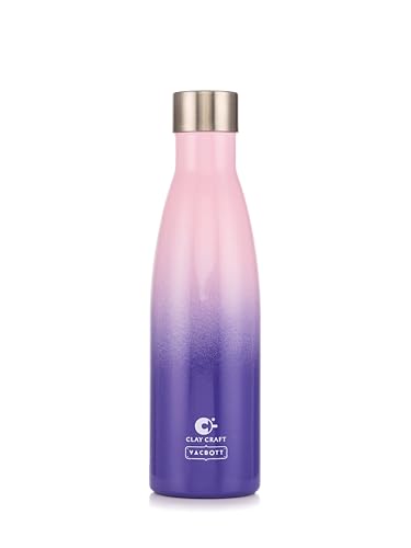 Image of Clay Craft Vacbott Gerald Dual tone Insulated Double Wall|18 Hours Hot and 24 Hours Cold Water Bottle Vacuum Insulated|Thermosteel|Flask 500ml Bottles|BPA-Free|BIS Certified|1Year Limited Warranty